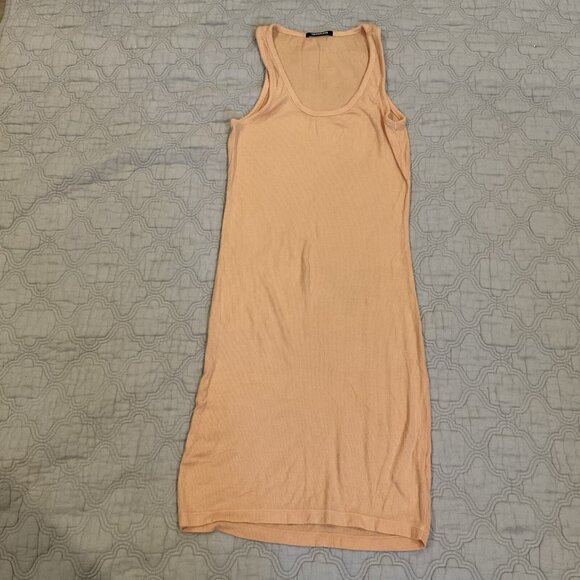 Talentless Women’s Ribbed Modal Tank Mini Stretchy Dress Orange Size Small fit - Picture 4 of 11
